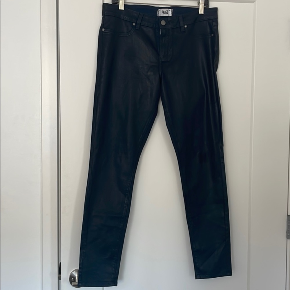 Paige Verdugo Ultra Skinny Glossy Jeans